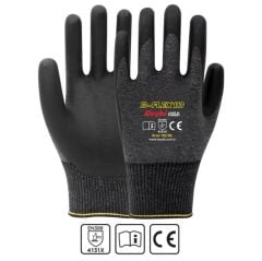 Beybi B-FLEX110 1/2 Köpük Nitril Kaplı Polyester Astar 13G A kesilme Dirençli İş Eldiveni EN388 4121A