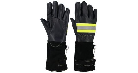 Starline FLAME AIB 659 Cilt Deri Kevlar Dikişli Kapitone Aramid Polar Astar İtfaiyeci Eldiveni EN388-3243X EN511-22X EN407-4242