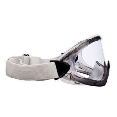 3M 2890A Şeffaf Goggle Ventilli AS/AF Kimyasal Koruyucu Güvenlik Gözlüğü