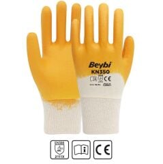 Beybi KN350 Pamuk Nitril İş Eldiveni 9 - Koli (288 Adet)