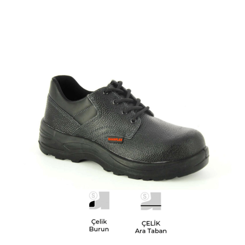Kaan Flex KF-3010 S3 SRC Deri Çelik Burun Çelik Ara Taban İş Ayakkabısı