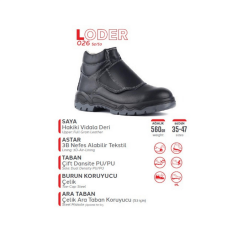 Mekap Pro Loder 026 S2 SRC Vidala Deri Çelik Burun Kaynakçı İş Botu