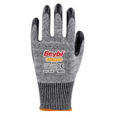 Beybi CU510C 1/2 PU (Poliüretan) Kaplı HDPE 15G Astar C Kesilme Dirençli İş Eldiveni EN388 4544C