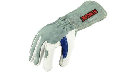 Starline E-1314 Yarma Deri  Takviyeli 100° Temas Isı Dirençli İş Eldiveni EN388-3223X EN407-413X4X EN 12477 TYPE A 35 Cm