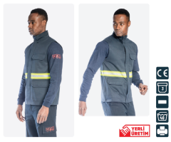 SafeSawa Maxima FR Alev Almaz Yelek Lacivert