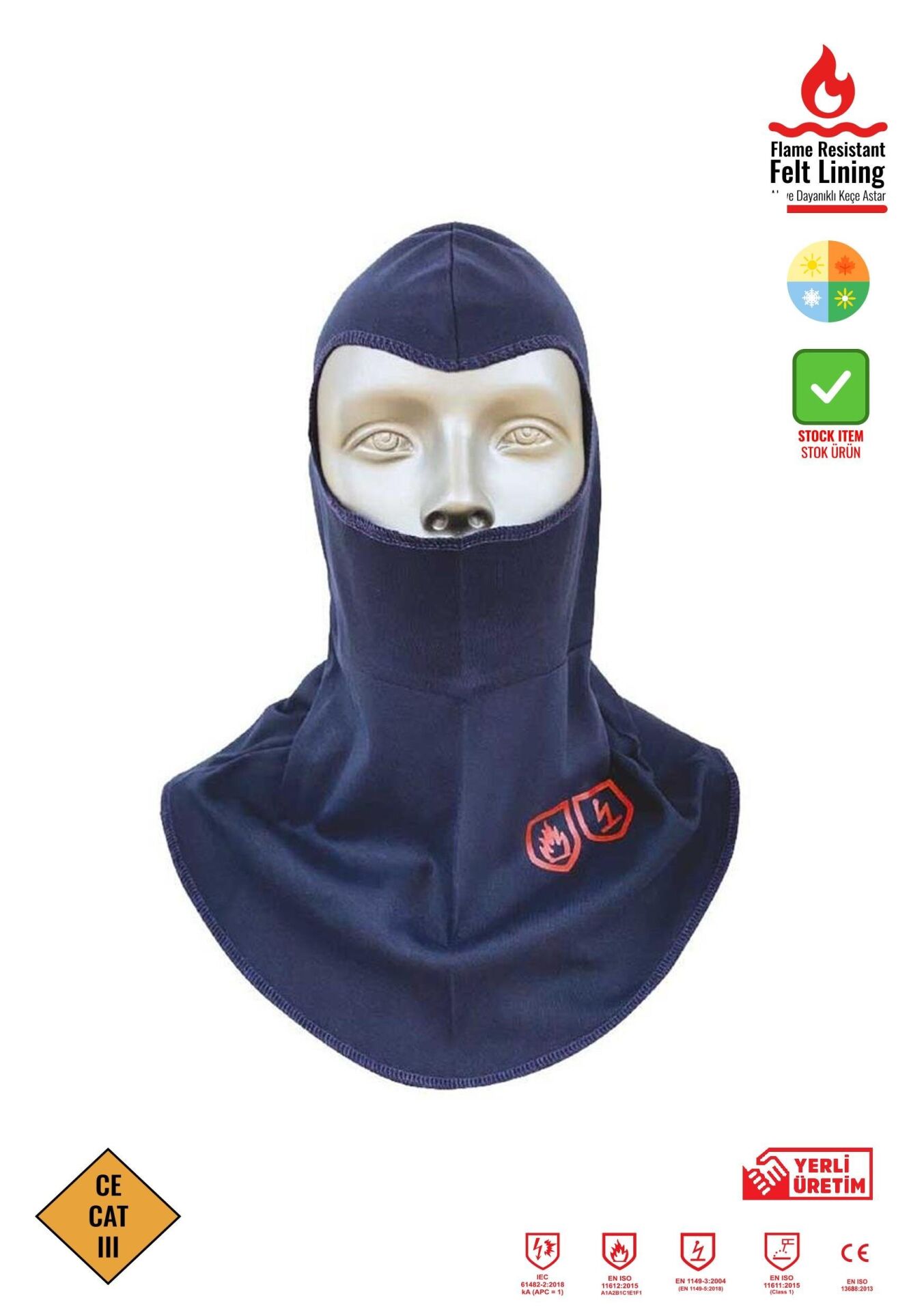 SafeSawa Maxima FR Alev Almaz Balaklava Lacivert