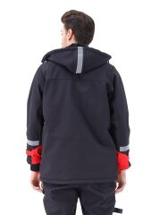SafeSawa Arrowstar Softshell Mont Siyah Kırmızı