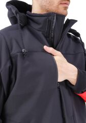 SafeSawa Arrowstar Softshell Mont Siyah Kırmızı