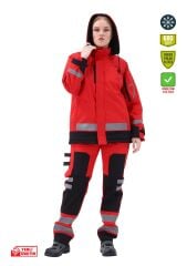 SafeSawa Arrowstar Softshell Mont Kırmızı Siyah