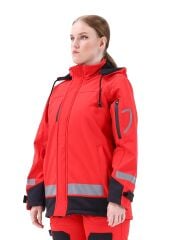 SafeSawa Arrowstar Softshell Mont Kırmızı Siyah