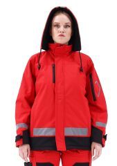 SafeSawa Arrowstar Softshell Mont Kırmızı Siyah