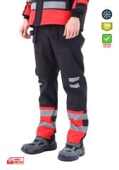 SafeSawa Arrowstar Softshell Pantolon Kırmızı Siyah