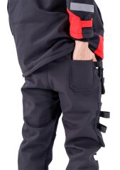 SafeSawa Arrowstar Softshell Pantolon Kırmızı Siyah