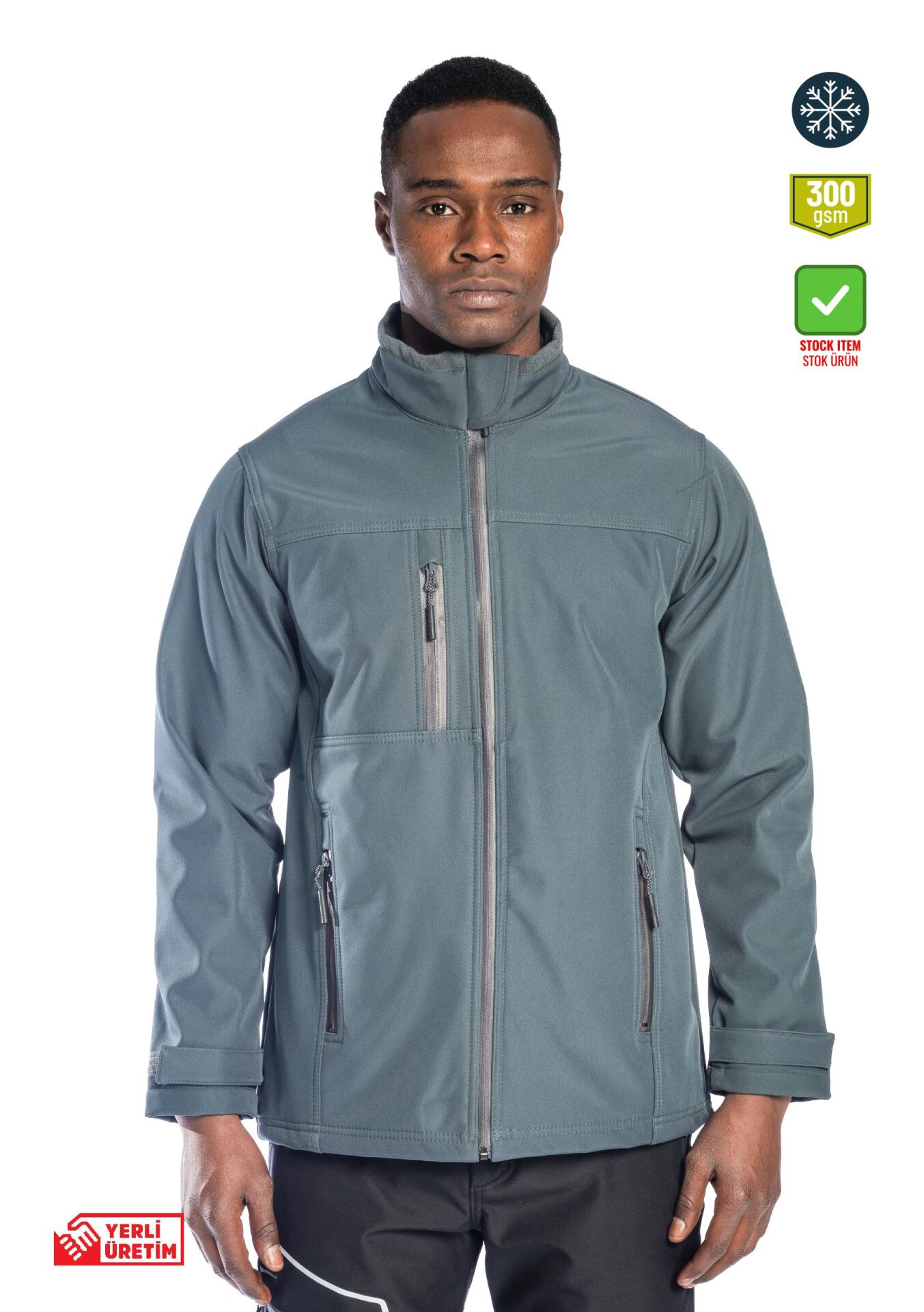SafeSawa Dark Softshell Ceket Gri