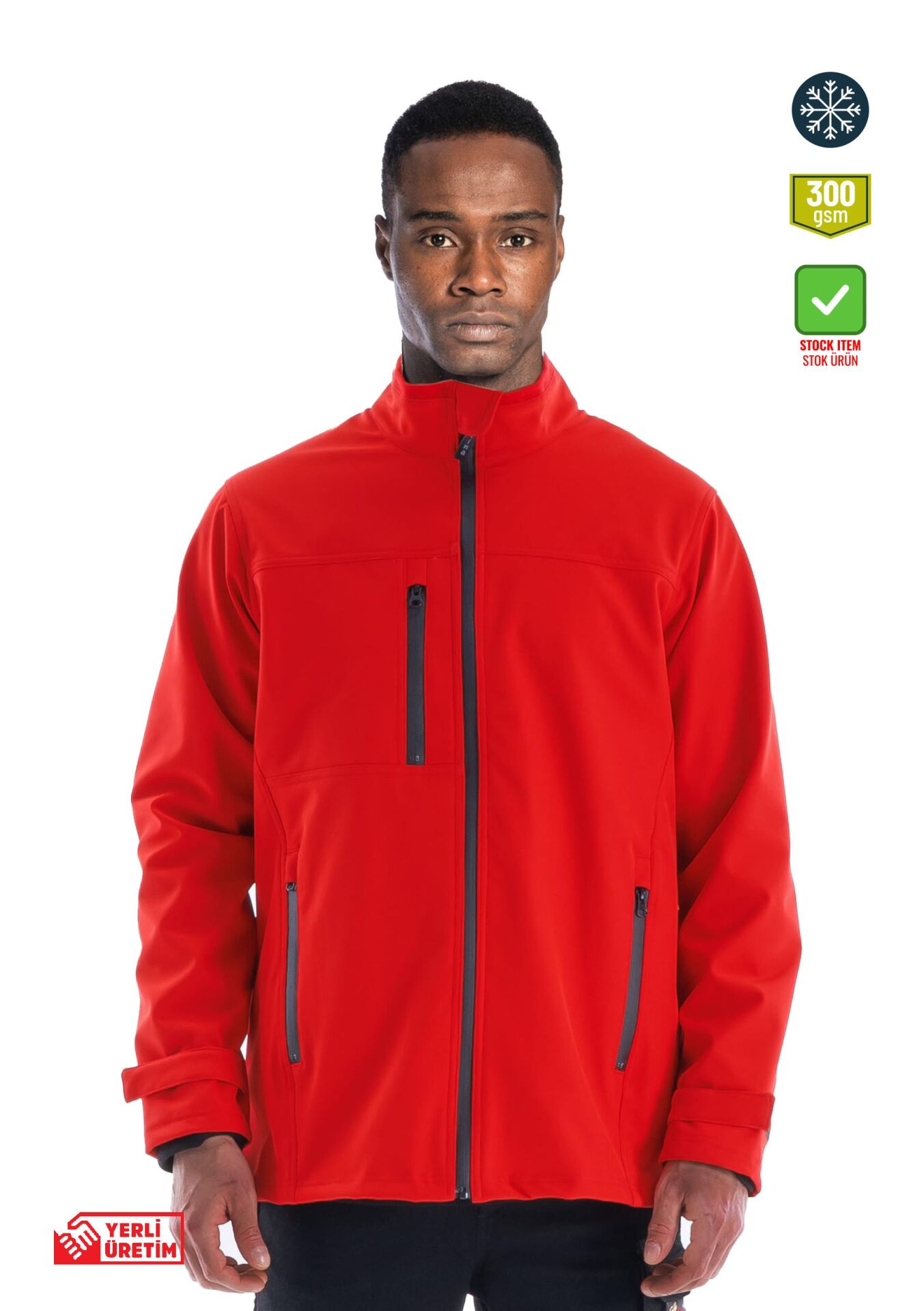 SafeSawa Dark Softshell Ceket Kırmızı