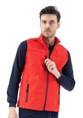 SafeSawa Dark Softshell Yelek Kırmızı