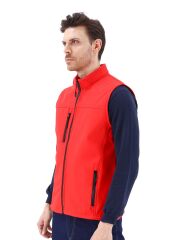 SafeSawa Dark Softshell Yelek Kırmızı