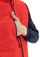 SafeSawa Dark Softshell Yelek Kırmızı