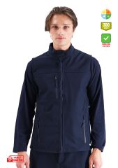 SafeSawa Dark Softshell Yelek Lacivert