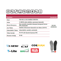 Exena Storm Serisi Giava 20 S3 SRC Kompozit Burun İş Botu
