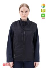 SafeSawa Dark Softshell Yelek Siyah