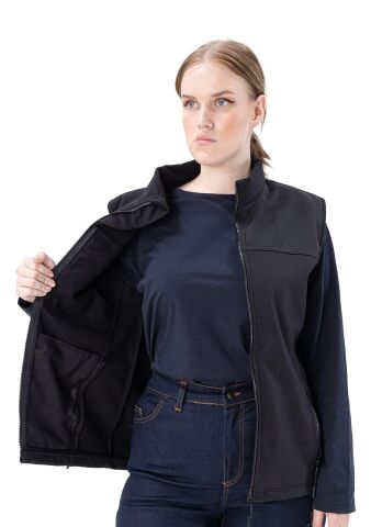 SafeSawa Dark Softshell Yelek Siyah