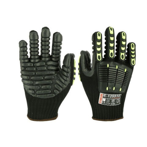 Starline E-125515 Polyester Astar - Köpük Kauçuk Vibrasyon Eldiveni EN ISO 10819 EN 388:3141A
