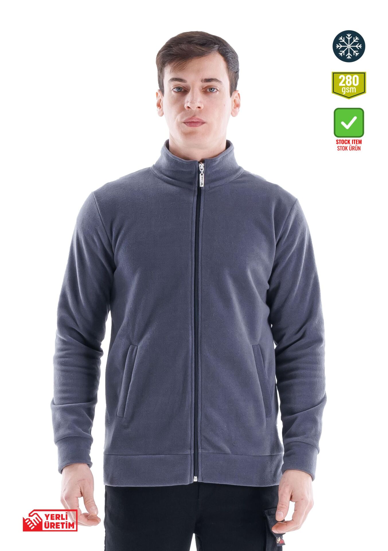 SafeSawa Eco Polar Ceket Gri