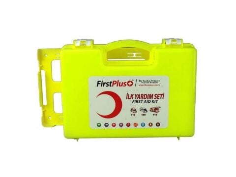 First Plus İlk Yardım Çantası Sarı Duvara Monte Aparatlı