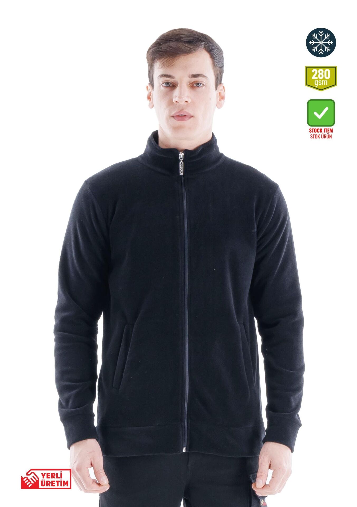 SafeSawa Eco Polar Ceket Siyah