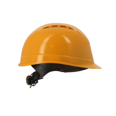 Starline 1470-AL Havalandırmalı Vizör ve Kulaklık Takılabilir Vidalı Baret Turuncu 53-65 cm