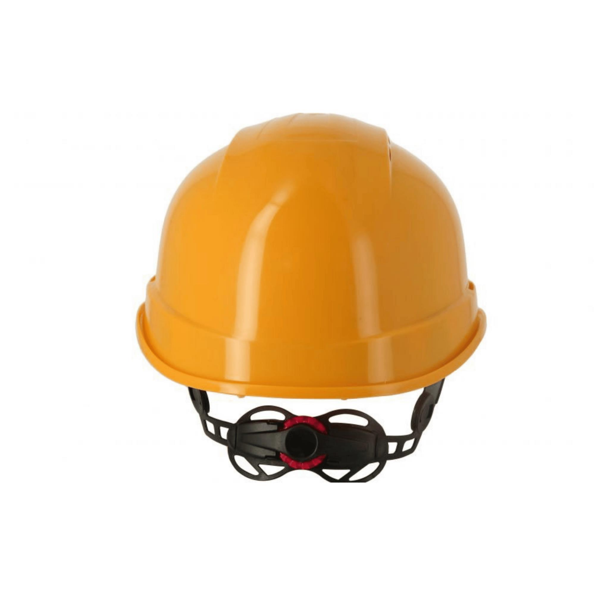 Starline 1470-AL Havalandırmalı Vizör ve Kulaklık Takılabilir Vidalı Baret Turuncu 53-65 cm