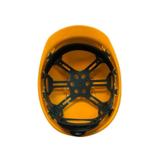 Starline 1470-AL Havalandırmalı Vizör ve Kulaklık Takılabilir Vidalı Baret Turuncu 53-65 cm