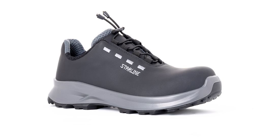 Starline STL-9020 S3 SRC Vidala Hakiki Deri Kompozit Burun Kevlar Ara Taban Akıllı Bağcıklı İş Ayakkabısı