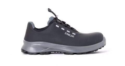 Starline STL-9020 S3 SRC Vidala Hakiki Deri Kompozit Burun Kevlar Ara Taban Akıllı Bağcıklı İş Ayakkabısı