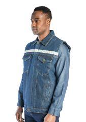 SafeSawa Ranger Kapitoneli Kot Yelek Mavi