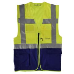 Bestvest Sarı Lacivert Reflektörlü Mühendis Yeleği