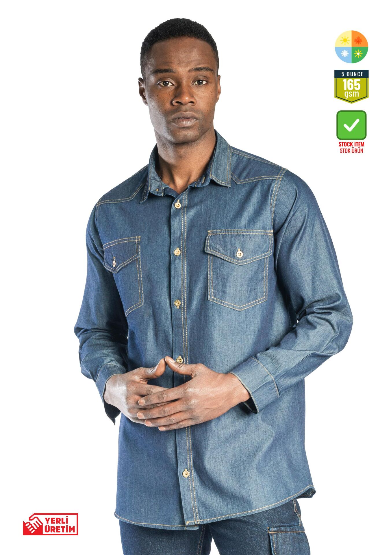 SafeSawa Ranger Kot Gömlek Mavi