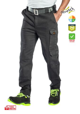 SafeSawa Star Kot Pantolon Siyah