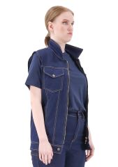 SafeSawa Texas Kot Yelek Mavi