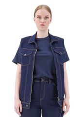 SafeSawa Texas Kot Yelek Mavi