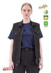 SafeSawa Texas Kot Yelek Siyah