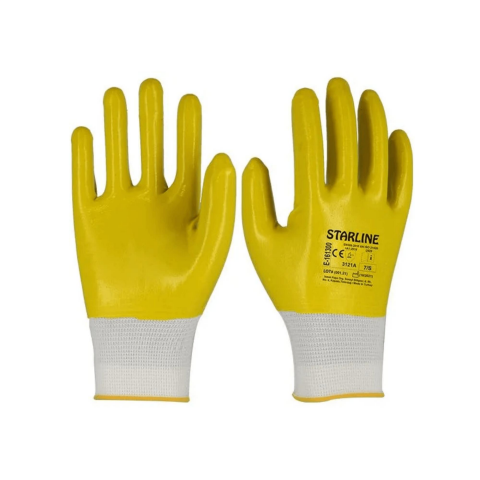 Starline E-161300 Tam Nitril Kaplı İş Eldiveni EN 388:3121A