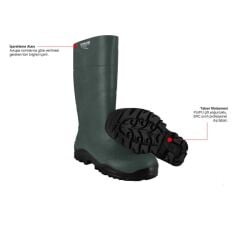 Starline STL-9910 S4 SRC PU Antistatik Haki Çizme Çelik Burun