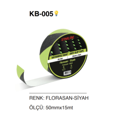 Starline Kaydırmaz Bant / Florasan Siyah 50mm x 15mt