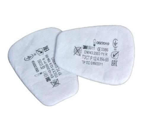 3M™ 5911 P1 Toz Ve Sis Filtresi (2'li Paket)