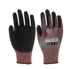 Starline E-151600 3/4 Köpük Nitril + Nitril Kaplı Eldiven EN388-4121X