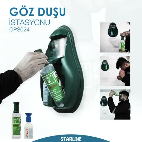 Starline CPS024 Duvar Seti Göz Duşu İstasyonu Kimyasal