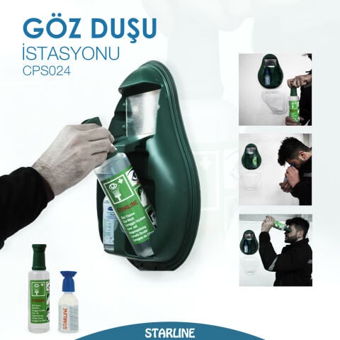 Starline CPS024 Duvar Seti Göz Duşu İstasyonu Kimyasal