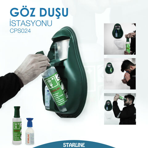 Starline CPS024 Duvar Seti Göz Duşu İstasyonu Kimyasal
